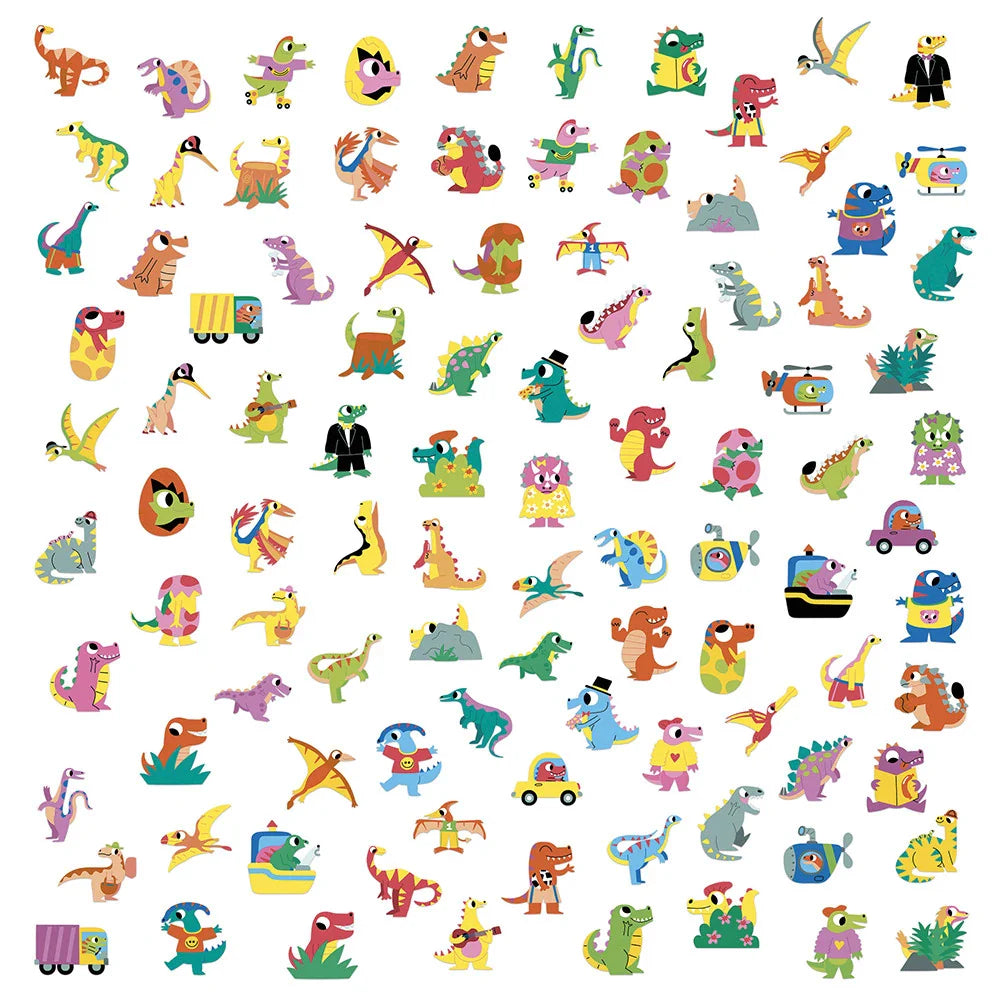 Janod Dinosaur Stickers x100