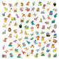 Janod Dinosaur Stickers x100